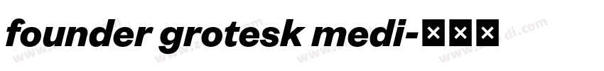 founder grotesk medi字体转换
